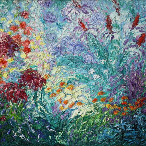 Ansgar Skiba, Garten 2012 Öl auf Leinwand 100x140