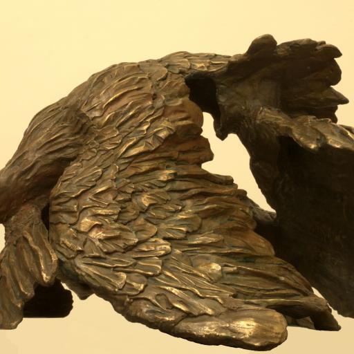 Hanne Kroll, Vogelkampf, Bronze, 2015