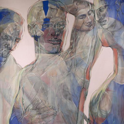 Henri Deparade, Narziss, 2016, Ölfarbe auf Leinwand, 160 x 100 cm