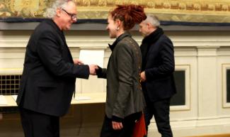 Diplomübergabe an Lydia Thomas. Klasse Anke Doberauer. Akademie der Bildenden Künste München.