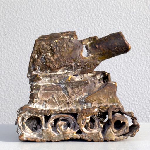 Der Dicke, 2016 Bronzeguss, 32x19x15cm 3000€  