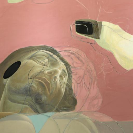 Letzte Resonanz (Memento mori), 2018, Ölfarbe auf Leinwand, 180 x 160 cm