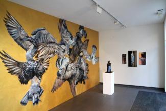 Hanne Kroll Lydia Thomas Ausstellung "Nach dem Diplom", Galerie Weise 2015.