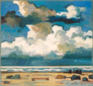 Wolken über der See