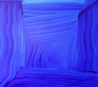 Andreas Jungk, Blue Bang, Acryl auf Leinwand, 180x170cm, 7.000 Euro