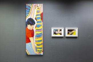 FLORIAN MERKEL  ATTACKE Gemälde und Fotoarbeiten Galerie Weise Chemnitz